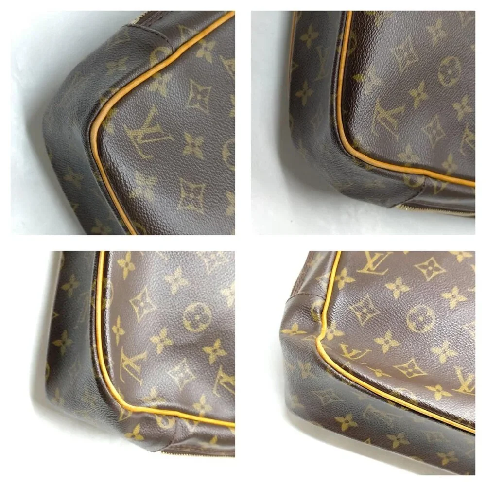 Louis Vuitton Monogram Canvas Briefcase with Vachetta Trim (brown, tan)